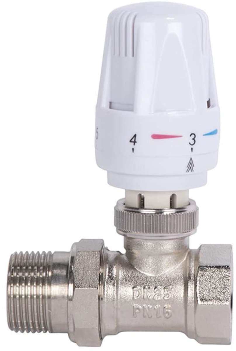 Omgoods - Thermostatische Regeldop voor Radiator, G1/2" - Wit