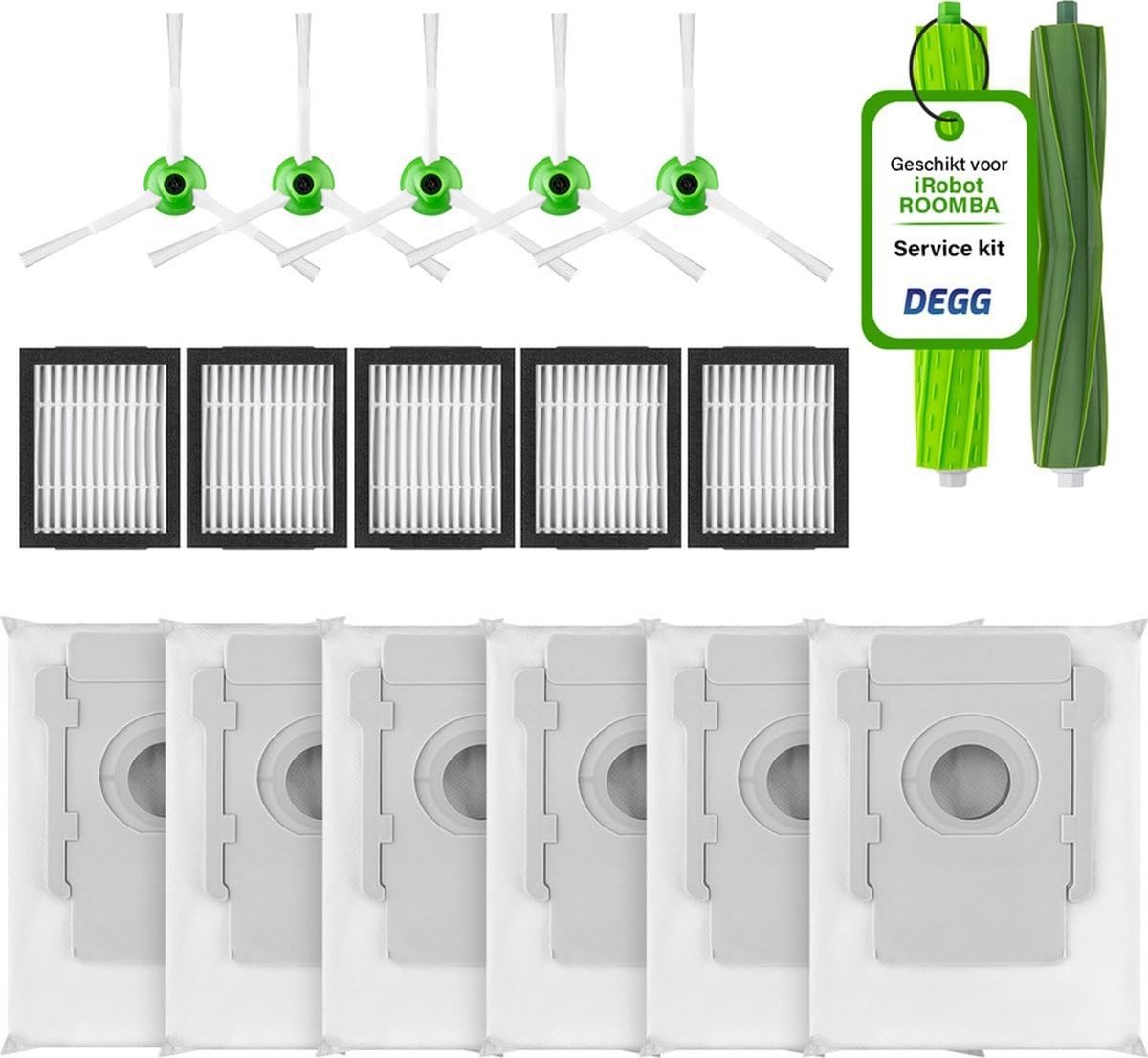 Omgoods Vervangingskit voor iRobot Roomba i7, i3, i4, e5 en meer