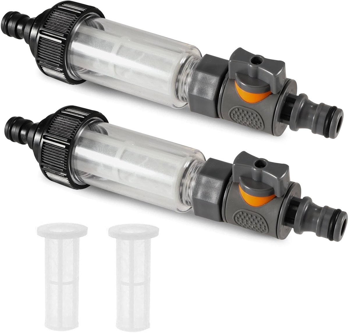 Omgoods - Waterfilter - Waterfilter voor camper - Inclusief reservezeef - 3/4 inch sneladapter - Geschikt voor caravan en boot accessoires