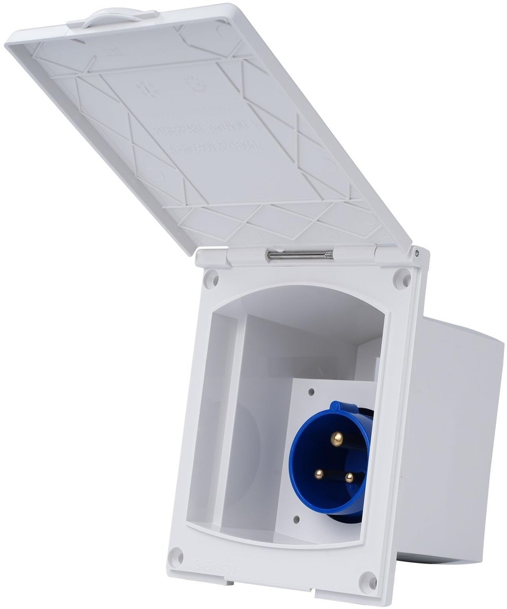 Omgoods - Waterdichte Stekker 3-Pin 16A voor Caravan en Trailer