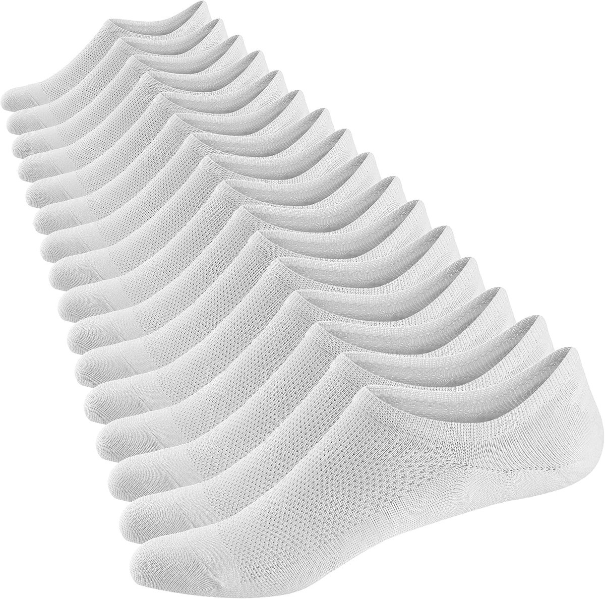 Sokken voor Heren, Niet Zichtbare Sokken, Korte Katoene Sportsokken, Onzichtbaar Instappers sokken, Siliconen Antislip