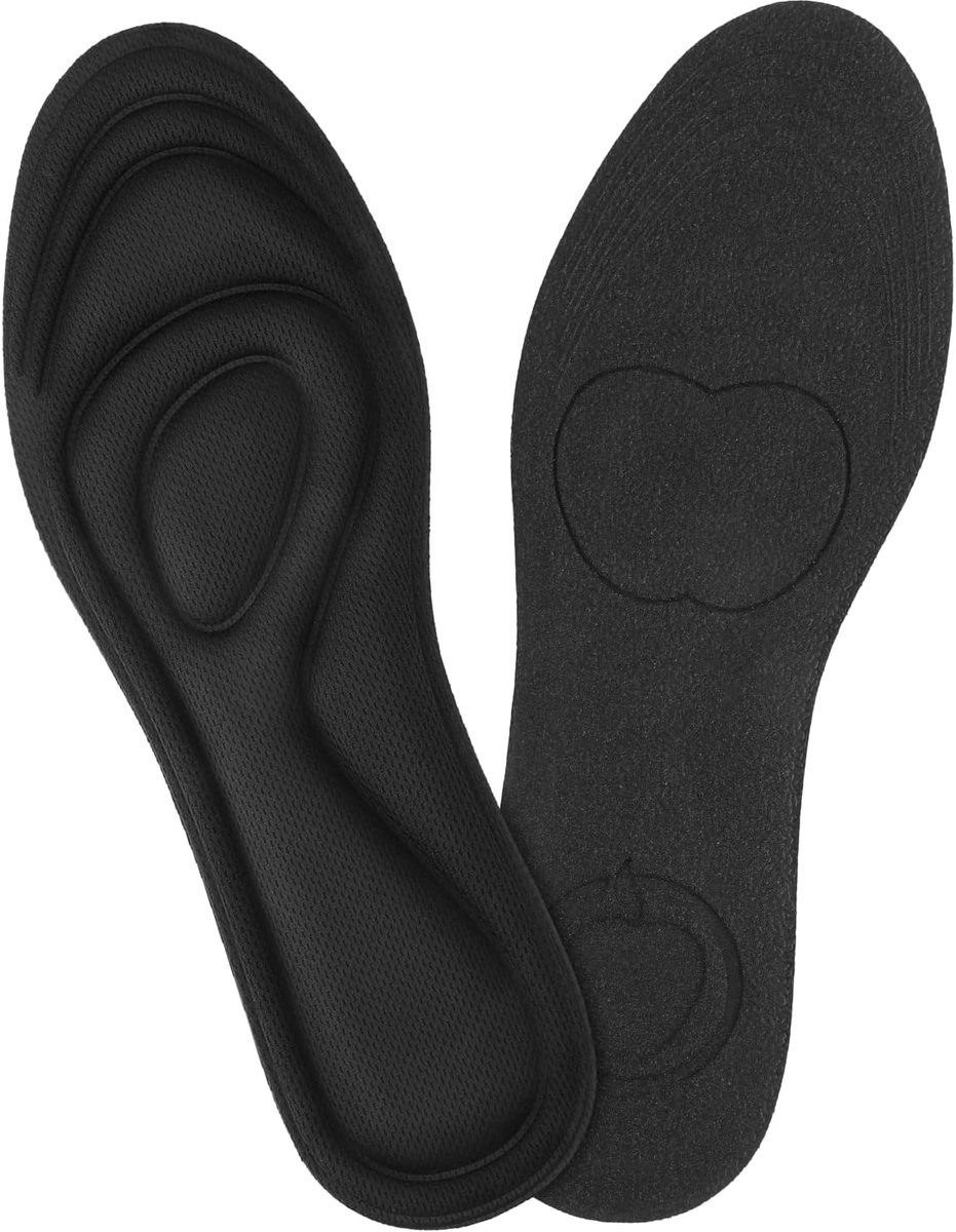Traagschuim inlegzolen voor vrouwen mannen dempende schoen inserts platte schoenpads vervanging binnenzolen voor sneakers slippers laarzen voeringen schokabsorptie en verlichten(Men EU 41-45)