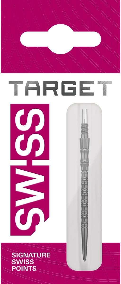 Target Signature Swiss Points TRB Black 42 mm - Swiss Point Dartpunten - Zwart - Set van 3 van Target — afbeelding 2