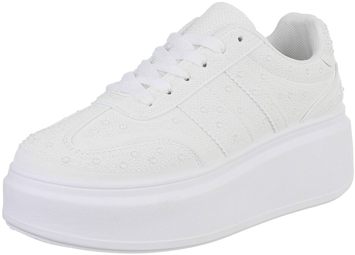 Sneaker - Chunky zool en vetersluiting - Dames Mt:40