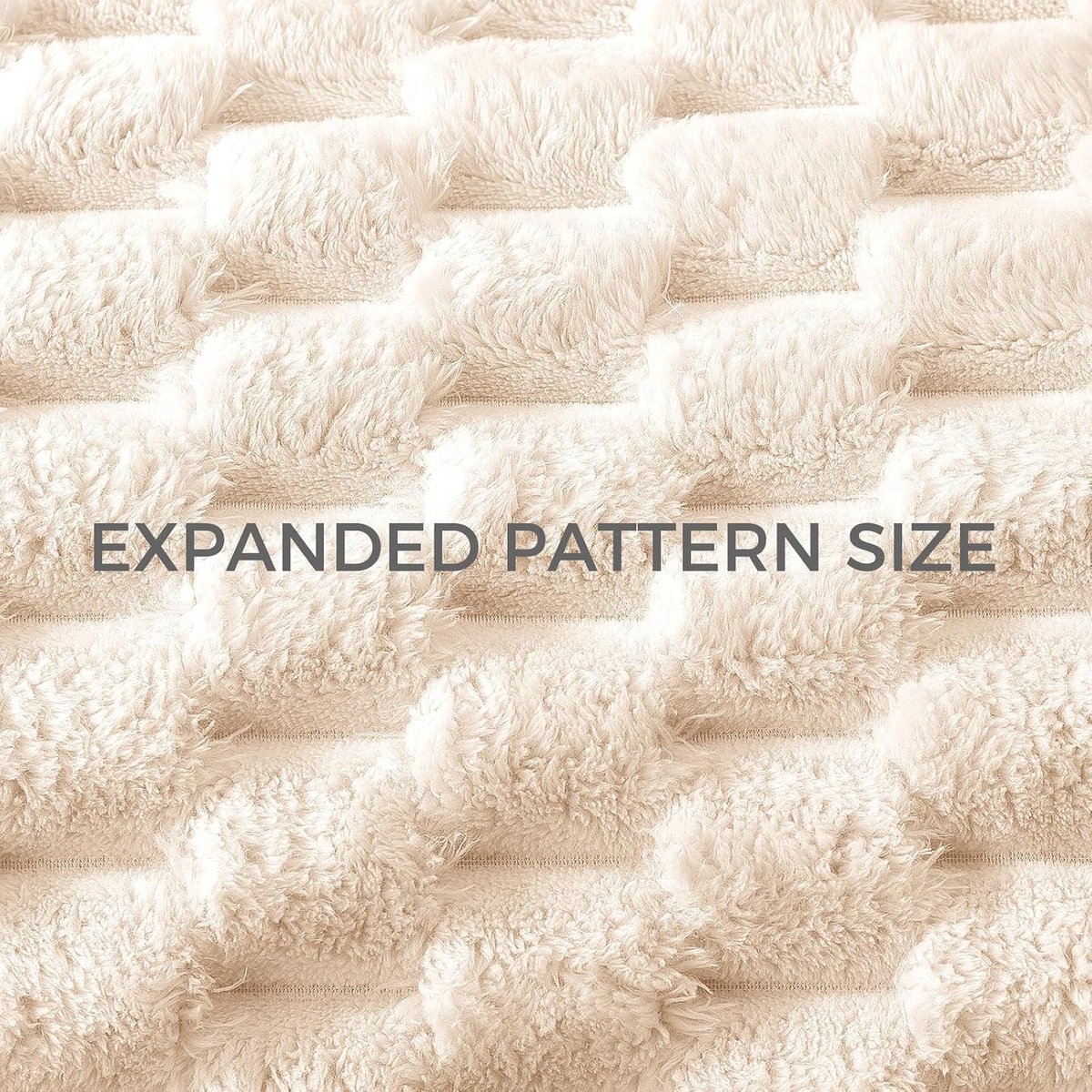 SnelShoppen - Whale Flotilla Knuffeldeken 150x200 cm, Fluffy Fleece Dekentje met 3D Jacquard Motief, Warme Sofa Deken voor Elk Seizoen, Wit