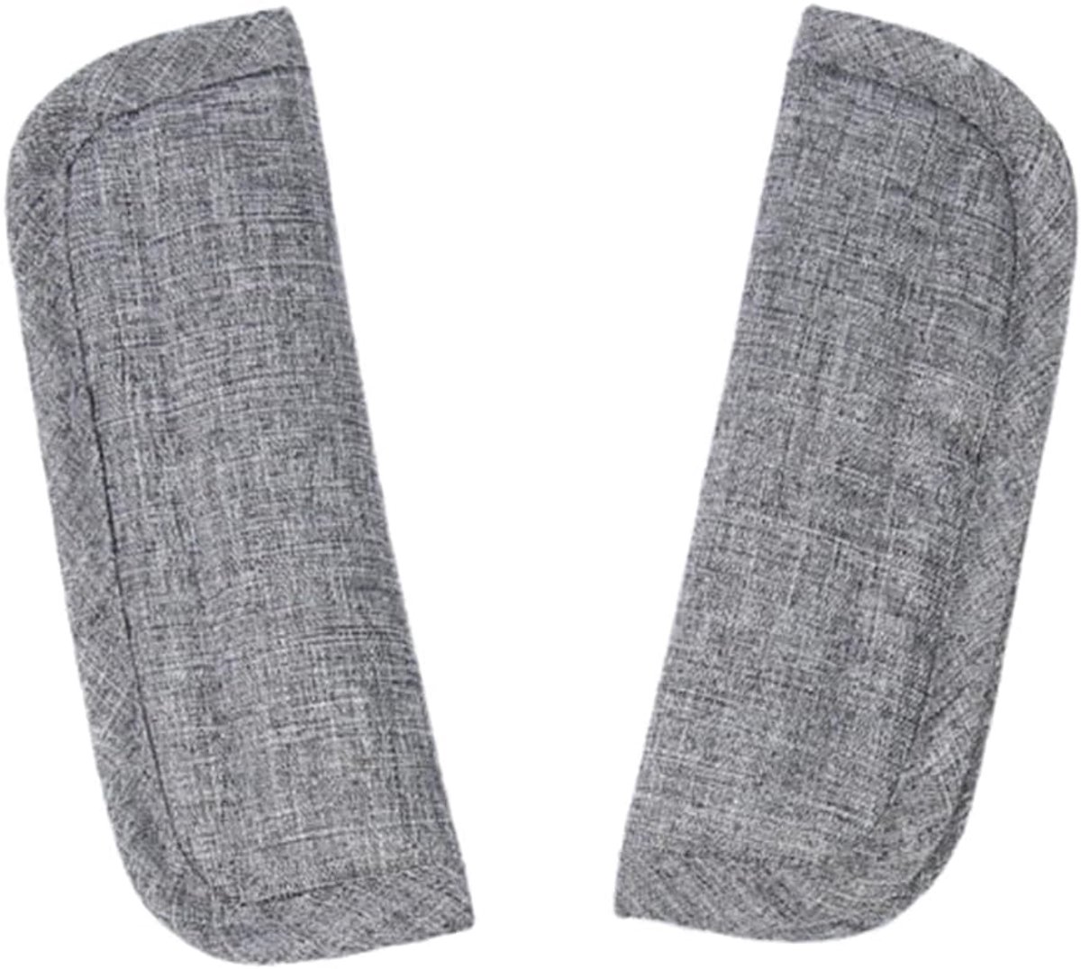 SnelShoppen - Universele Baby Zitveiligheid Schouderpad - Zachte Stoelriem Kussen voor Kinderautostoelen, Buggy, Kinderwagens - Grijs (16.5 x 5.5 cm)