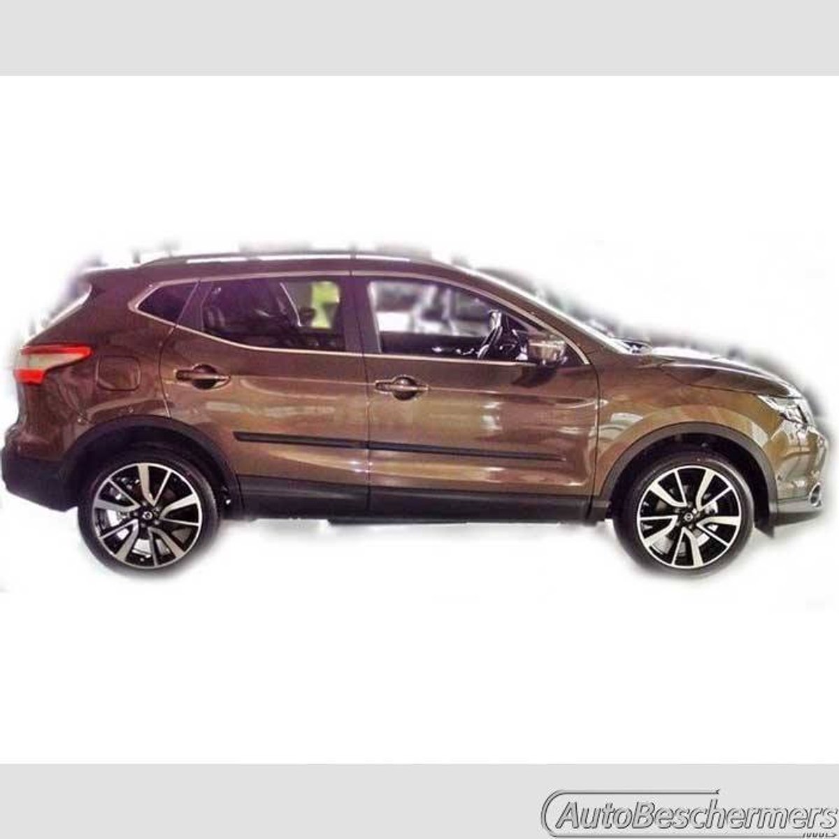 Stootlijsten set zwart voor Nissan Qashqai II 02.2014-. De stootstrips zijn zelfklevend. Set a 4 stuks (#0017)