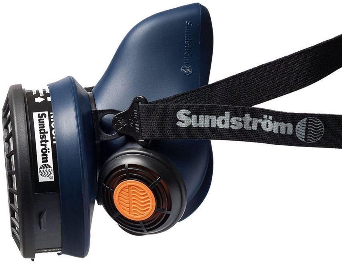 SnelShoppen - Halfmasker M/L met Filter, Ademhalingsbescherming, 3 Gezichtsmaten, Perfect voor Klussen, Tuinieren, en Bouwprojecten