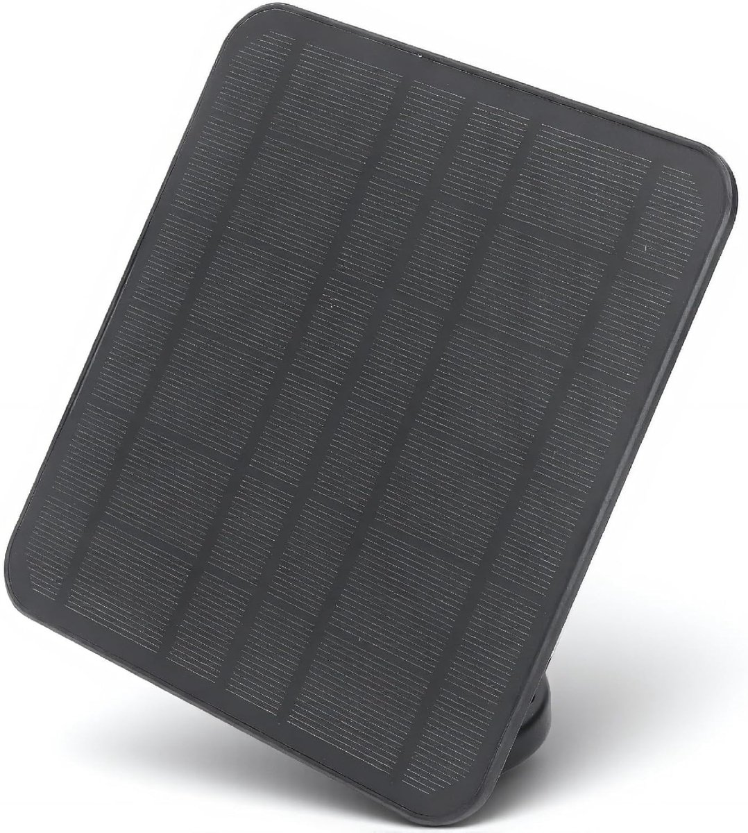 SnelShoppen - 12W Zonnepaneel voor Buitenbewakingscamera, IP65 Waterdicht, Veilig Opladen, Monokristallijn Siliconen, Zwart