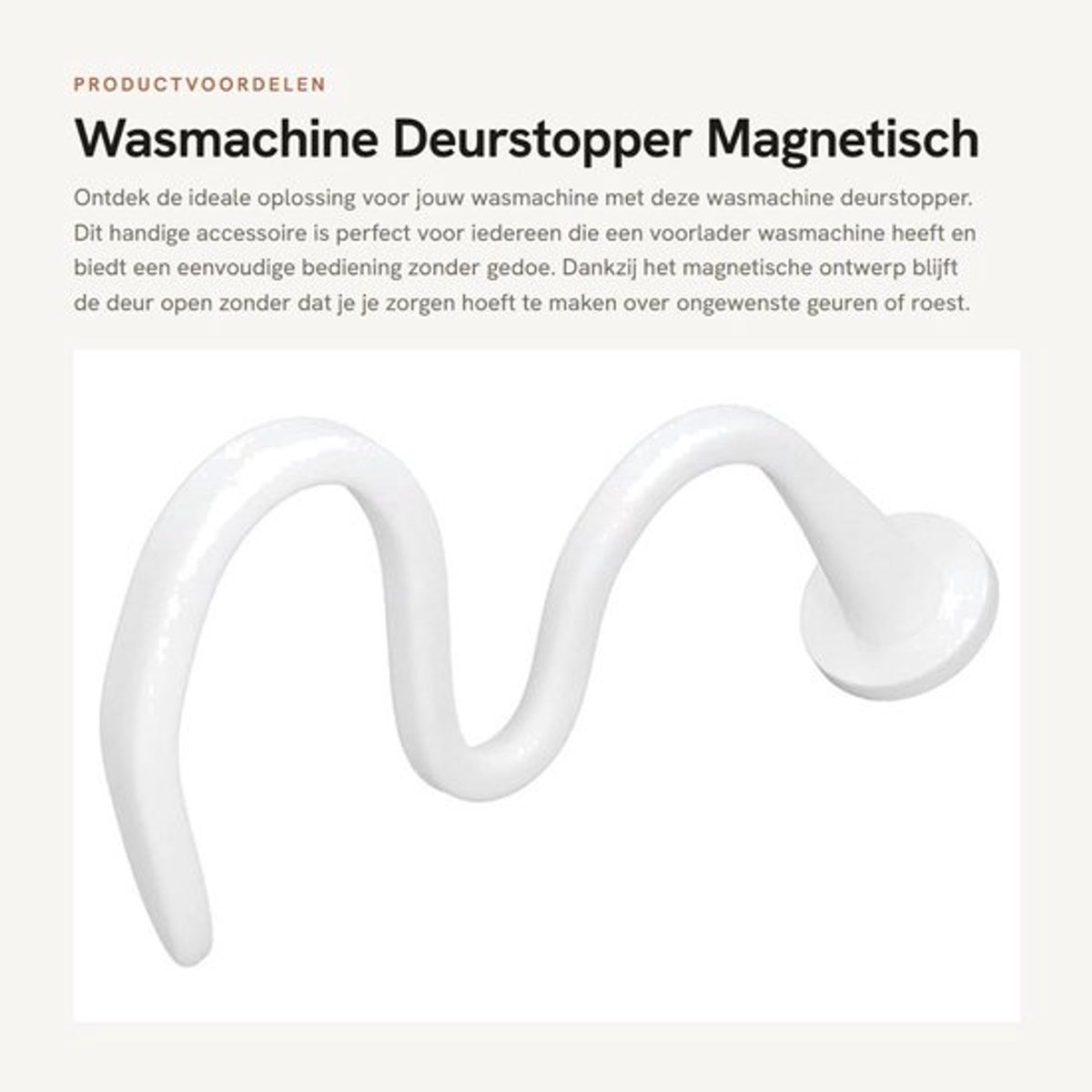 Wasmachine Deurstopper Magnetisch - Deurbuffer - Deurvastzetter - Verstelbaar - Roestvrij Staal - Eenvoudige Bediening