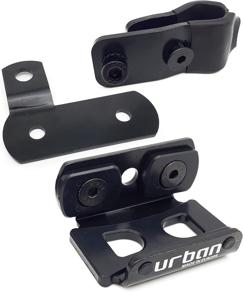 SnelShoppen - Universele UR402 Motorbeugel Antidiefstal Schijf met 18mm en 25mm Tubes, Duurzaam Staal, Multidirectioneel, Geschikt voor Diverse Toepas