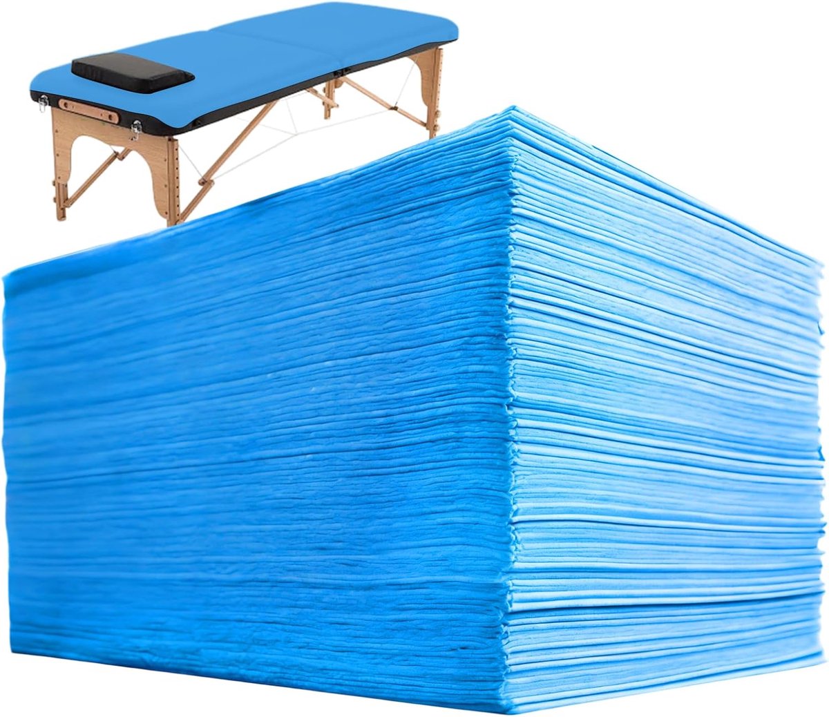 SnelShoppen - Pack van 100 Wegwerp Hoezen voor Massagetafels, Disposable Massage Tafel, Niet-Geweven Stof Vellen voor Massage Stoelen, Spa Tattoo Salo