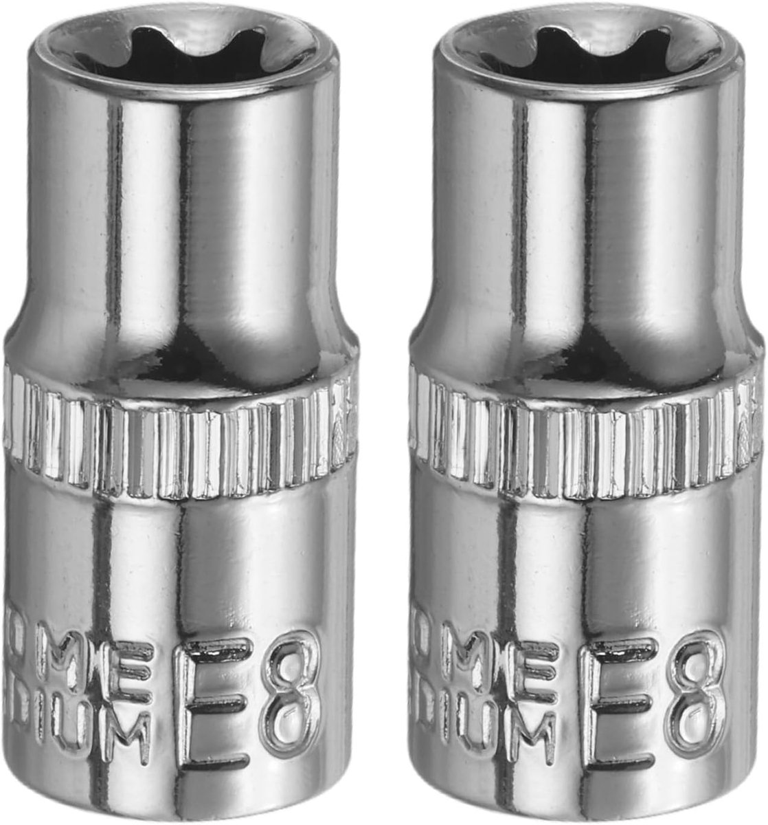 SnelShoppen - 1/4 inch Torx Bit Set E8 - 2pcs Torx Nut Set met Screwdriver en Hex Socket Inserts - Perfect voor Auto Reparaties, Thuis Onderhoud en DI