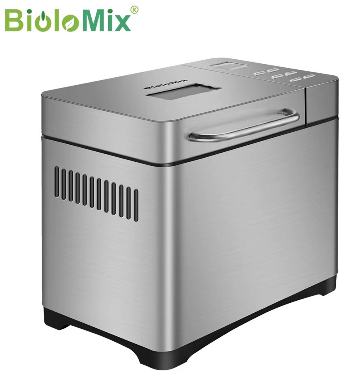 JOYNEXTBUY - Broodbakmachine 650W - Automatische Broodmachine met 19 Programma's - RVS - 3 Broodformaten - Timer Warmhoudfunctie