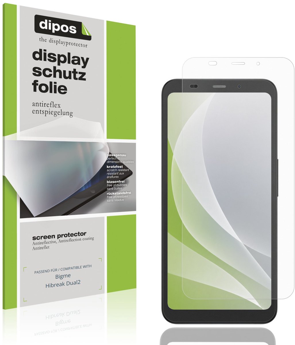 dipos – 4x Matte Beschermfolie geschikt voor Bigme Hibreak Dual2 | Krasbestendige & antireflecterende Screenprotector Ultra-Thin