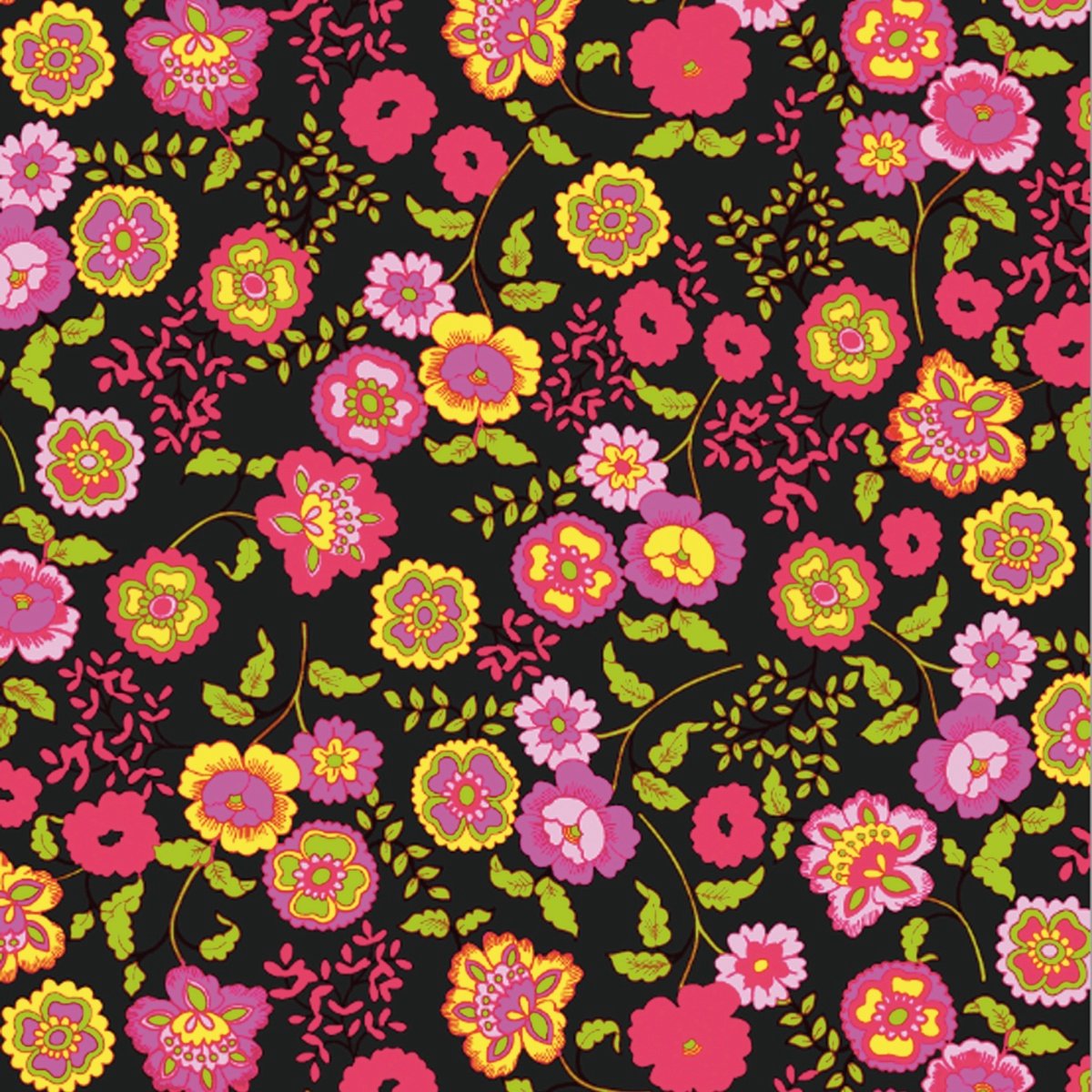 Fleur Zelfklevende Folie Mini rol zwart 45cmx2mtr