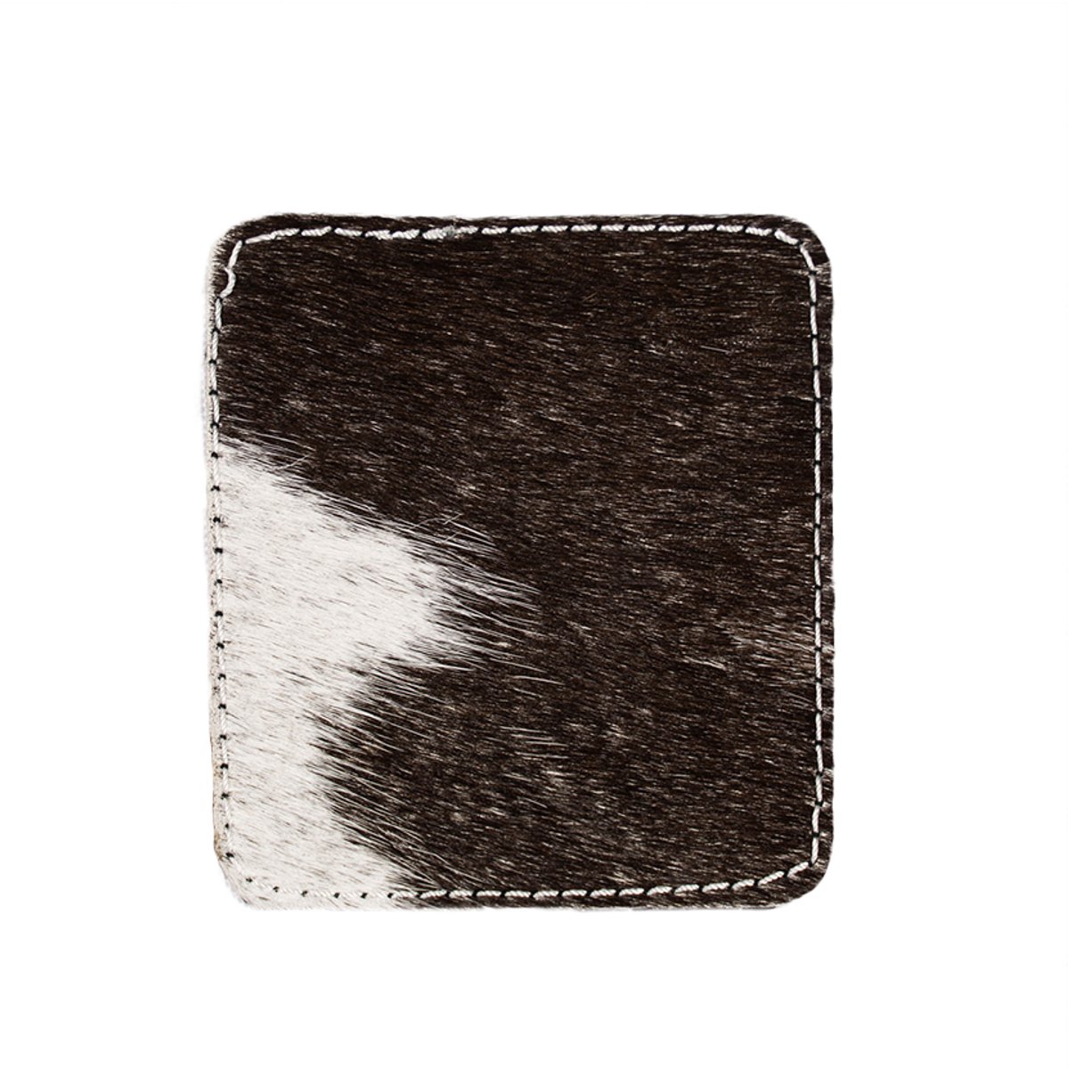onderzetter koe vierkant zwart/wit 9x9cm