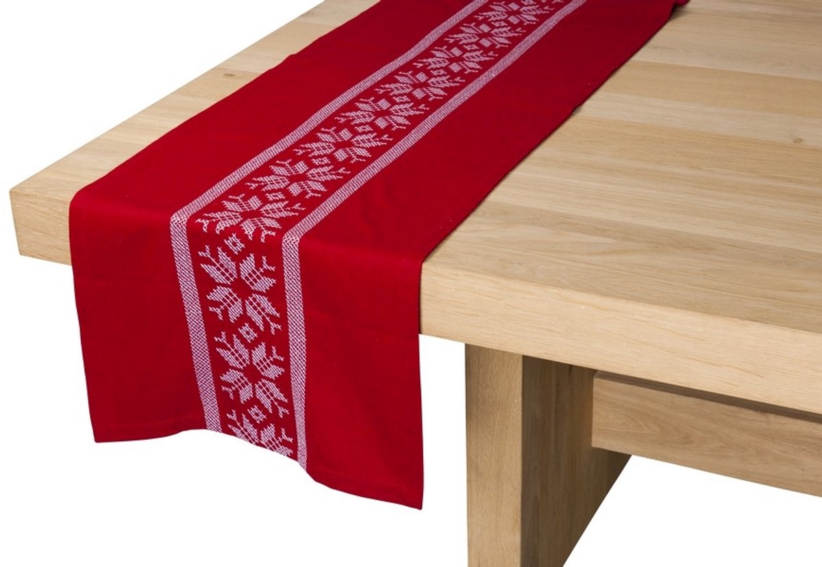 Jutland Tafelloper rood 42x220cm