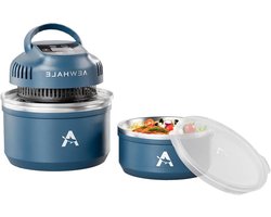 Heteluchtfriteuse - Compacte friteuse - Snel koken - Dubbelwandig geïsoleerd - 3.8 Liter - Blauw