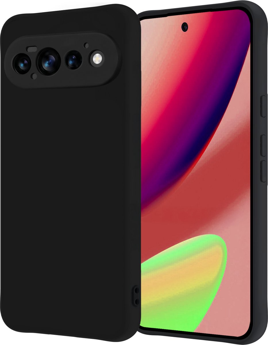 Hoesje - Geschikt voor Google Pixel 11 Pro - Sterk & Shockproof - Hoes Cover - Siliconen Case - Zwart