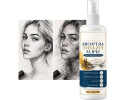 Oliepastel Fixatie Spray - Kunst Beschermspray - Kunstwerken Beschermen - Vervaagbestendig Mat - 100 ml - Transparant
