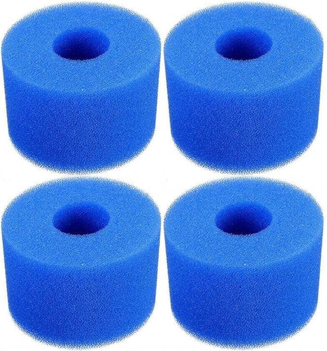 Spons Filters - Zwembad filters - vervangingsfilters - filterpatroon - Zwembad onderhoud - voor Zwembad Schoon,Zwembadfilter - 73 x 108 mm - 4 stuks
