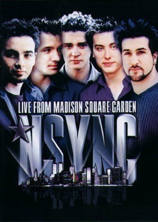 Albumcover van NSYNC Live from Madison Square Garden met de vijf bandleden.