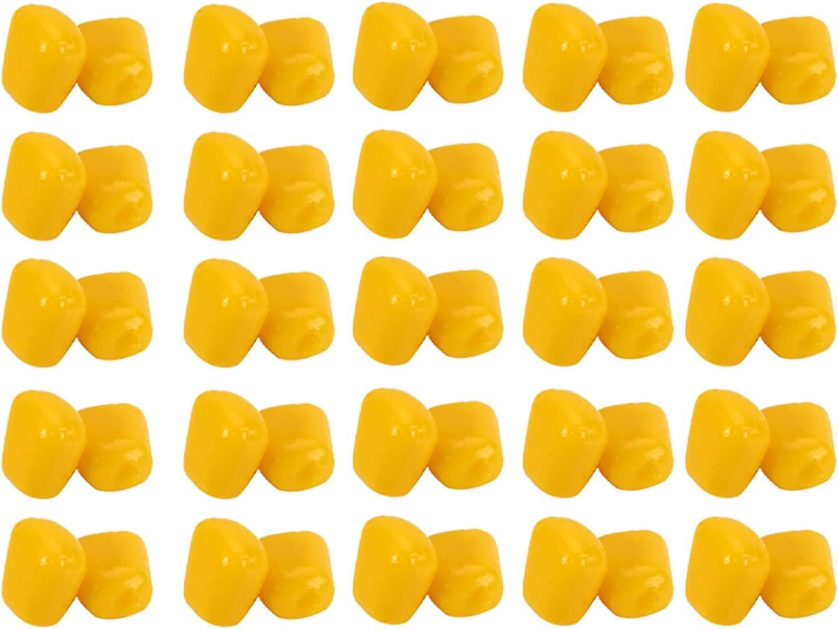 SnelShoppen - 50x Fake Maïs Hengel Bait, Realistische Soft Bait voor Carp Fishing, Geurige Vlotter Bait voor Zoetwater, Duurzaam Kunststof voor Buiten