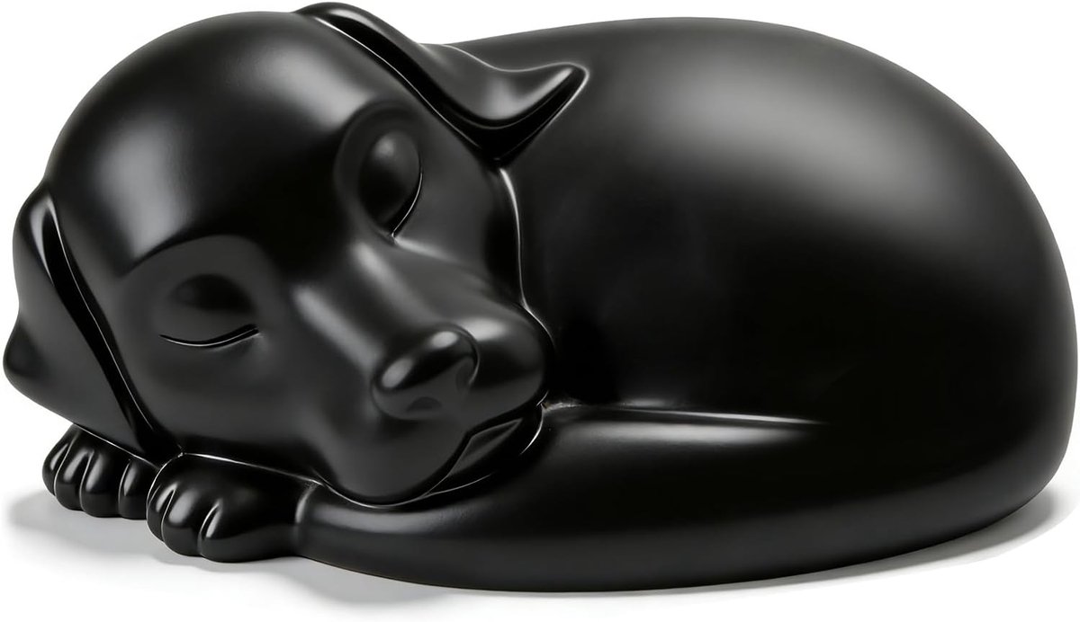 SnelShoppen - Dog Urn voor Ash - Urn in Vorm van Slaapende Hond - Geschikt voor Huisdieren - Herdenkingsartikelen voor Overleden Honden - Persoonlijke