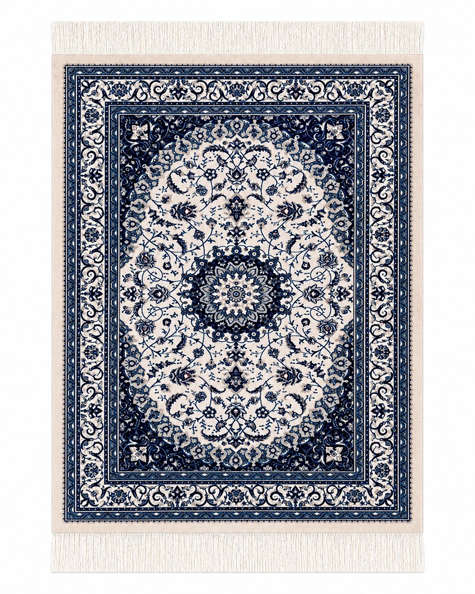 Bol.com MuisMaatje - Perzisch Tapijt Muismat - Type: Pacific Ocean - Perzisch Muismatje - Zachte Muismat met touwtjes aanbieding