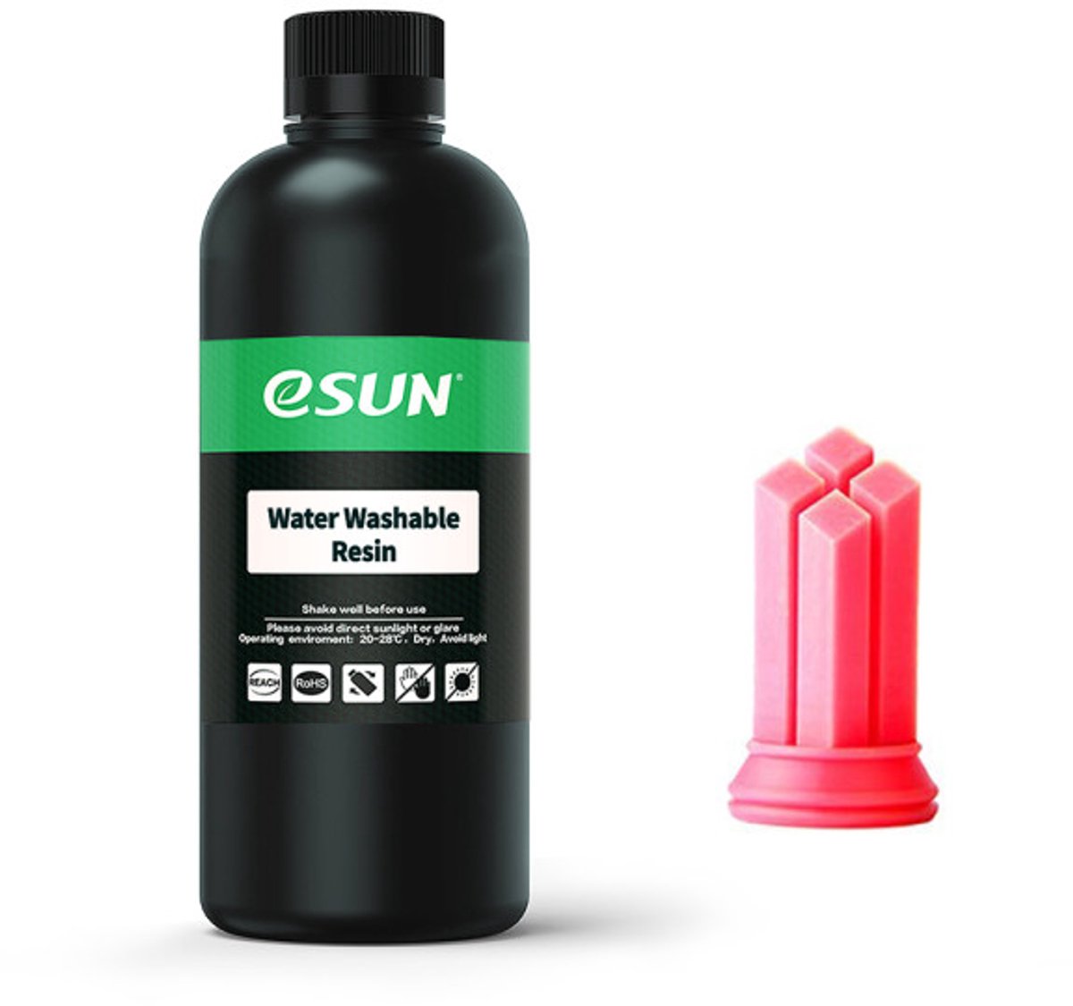 eSun - Water Washable Resin, Red - 0.5kg