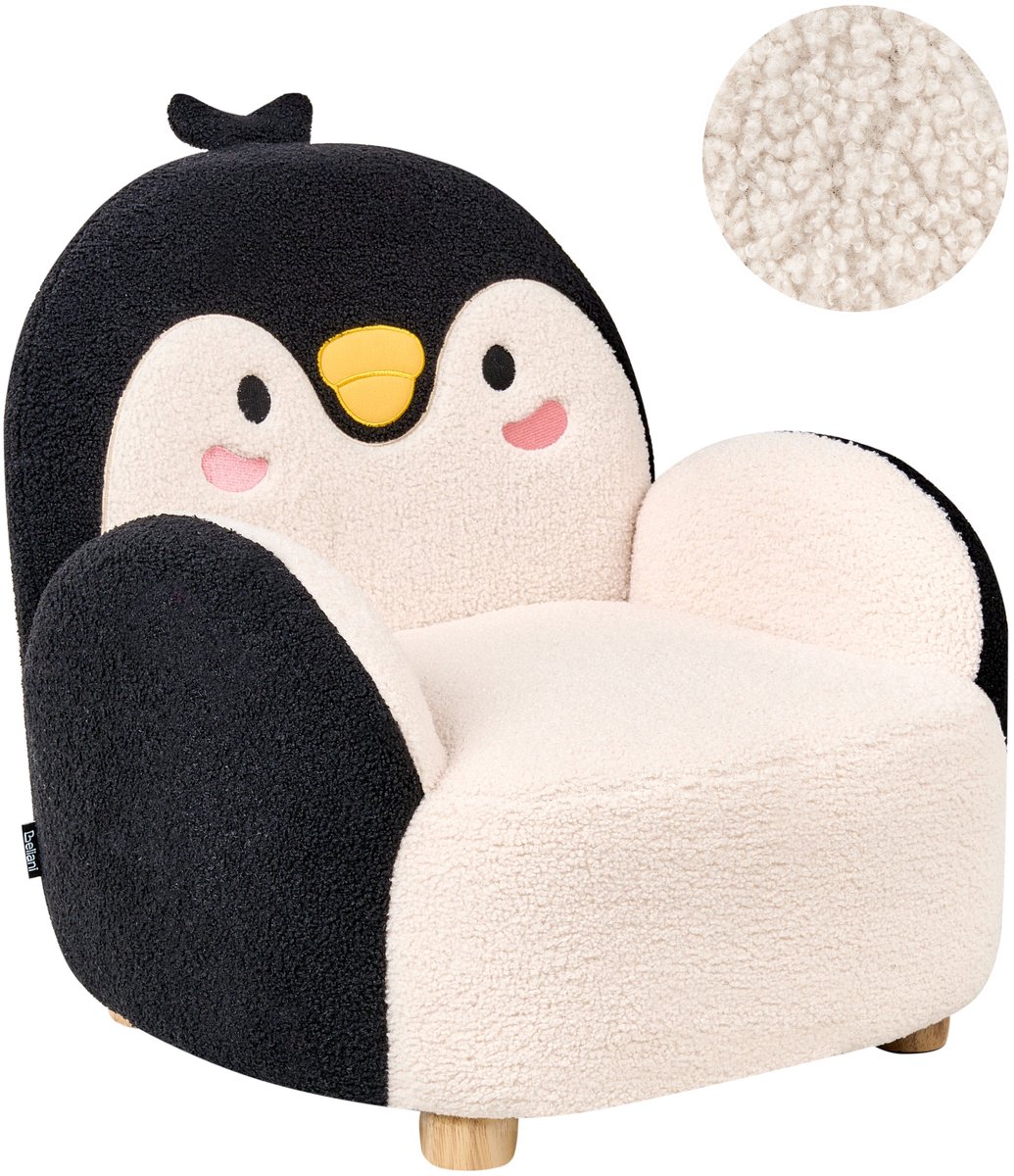 FYN - Kinderfauteuil - Zwart - Bouclé