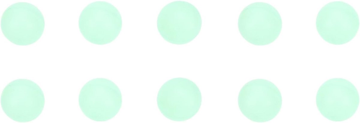 10 Stuks Glow in the Dark Tafeltennisballen 40mm Fluorescent Groen ABS voor Nacht Spellen, Kamperen en Feestdecoratie