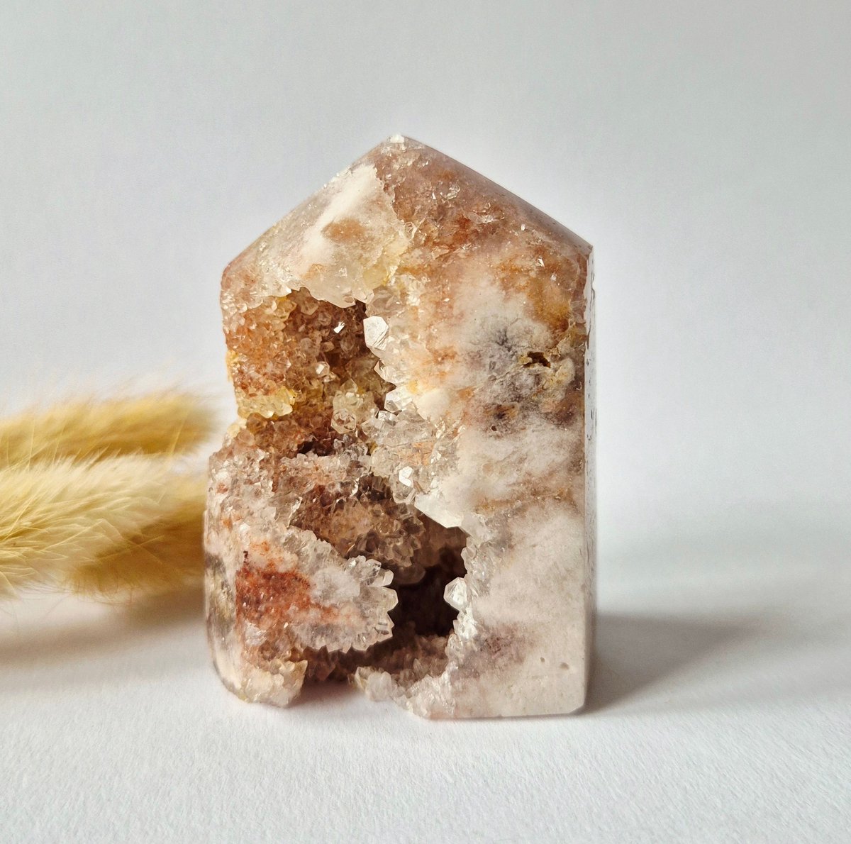 Roze Amethist Druzy Toren #17 124Gram – Natuurlijke Pink Amethyst uit Brazilië