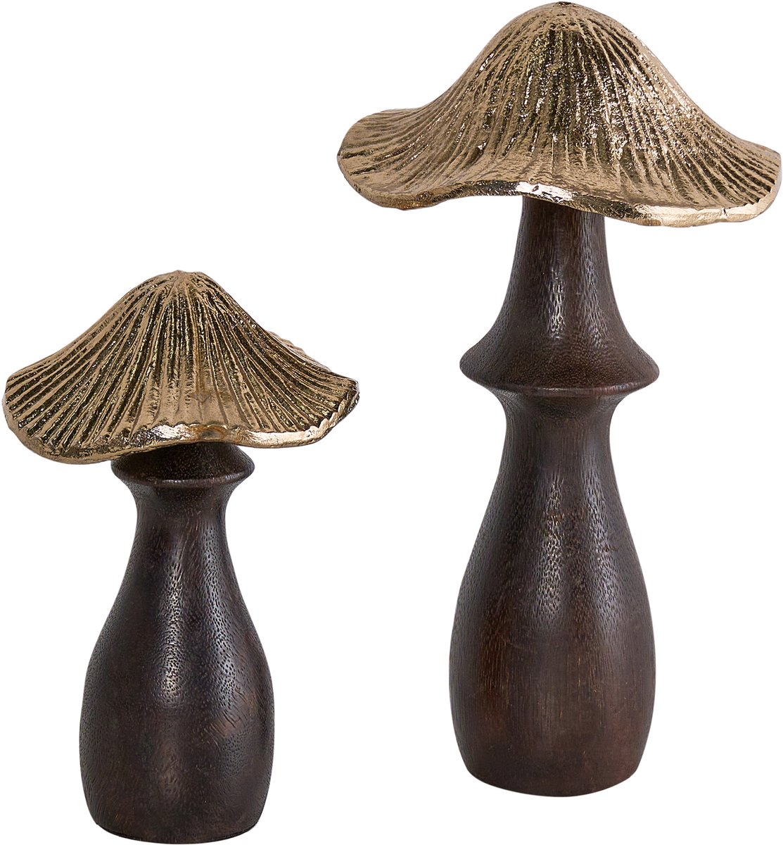 DUBLJANI - Decoratief accessoire set van 2 - Zwart/Goud - Aluminium