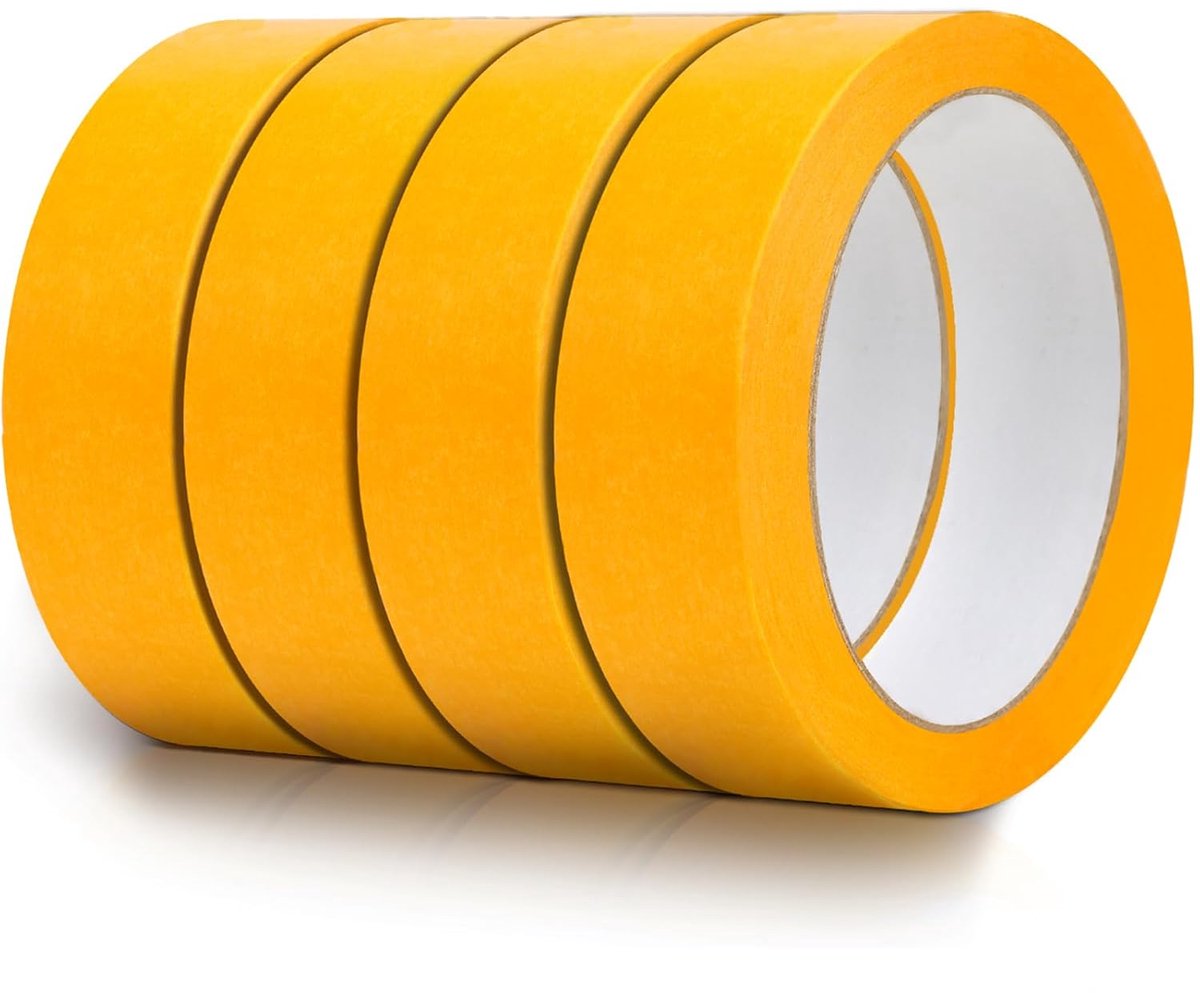SnelShoppen - Masking Paper Tape 30mm x 50m - Professioneel Schilderstape, Residuvrij, Geschikt voor Nauwkeurige Randen, Voor Binnen en Buiten