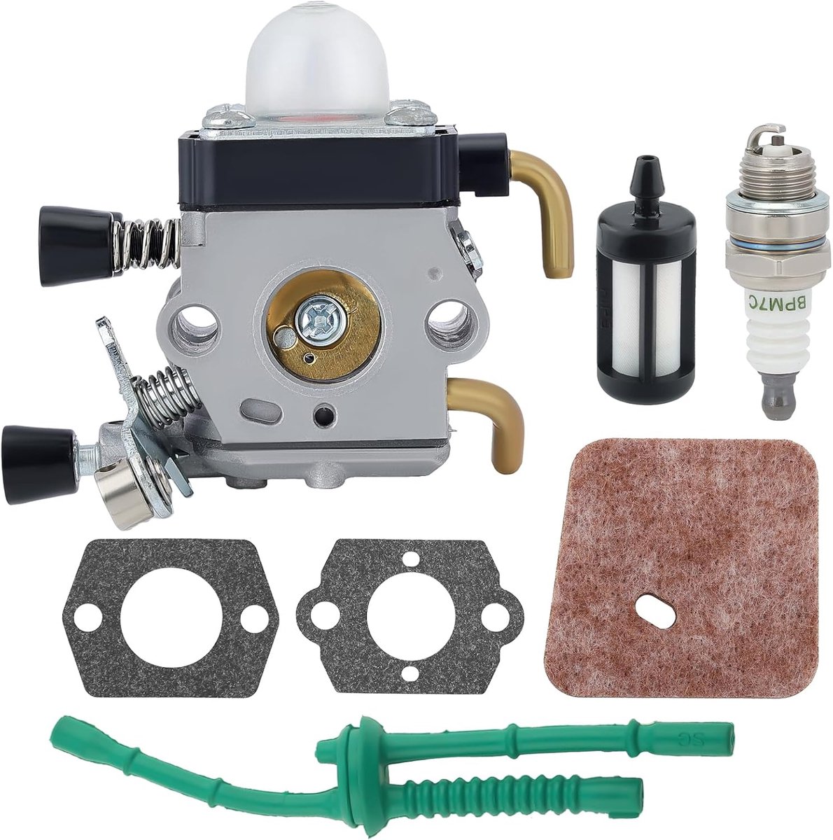 SnelShoppen - Brandstofslang Carburetor voor Grasmaaier en Tuingereedschap - Geschikt voor FS45, FS55, KM55, FS38 - Duurzaam en Betrouwbaar - Onderdee