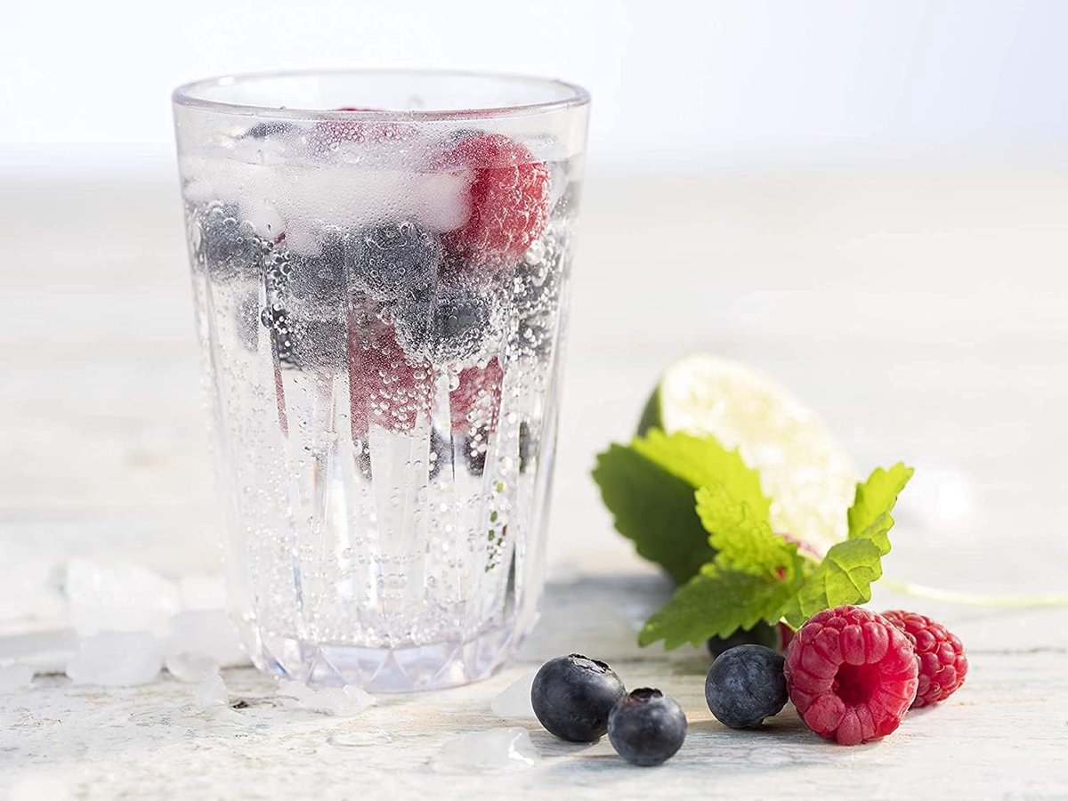 SnelShoppen - Set van 6 shatterproof drinkglazen 0.2 liter BPA-vrij, herbruikbaar, vaatwasmachinebestendig, ideaal voor feest, tuin, camping