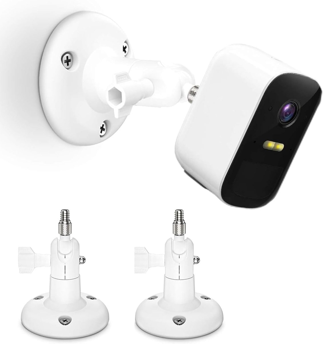 SnelShoppen - Muurbeugel voor EufyCam 2C/S330/SoloCam/S3 Pro, Bevestigingssteun voor Tapo TP-Link C425 en Andere Camera's met 1/4 inch Bevestiging, Ge