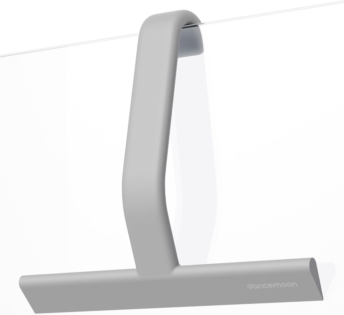 SnelShoppen - JustHang Douche Wiper voor Glasdeur, 25 cm Siliconen Raamwisser met Ingebouwde Haak voor Makkelijk Ophangen en Schoonmaken, Grijs