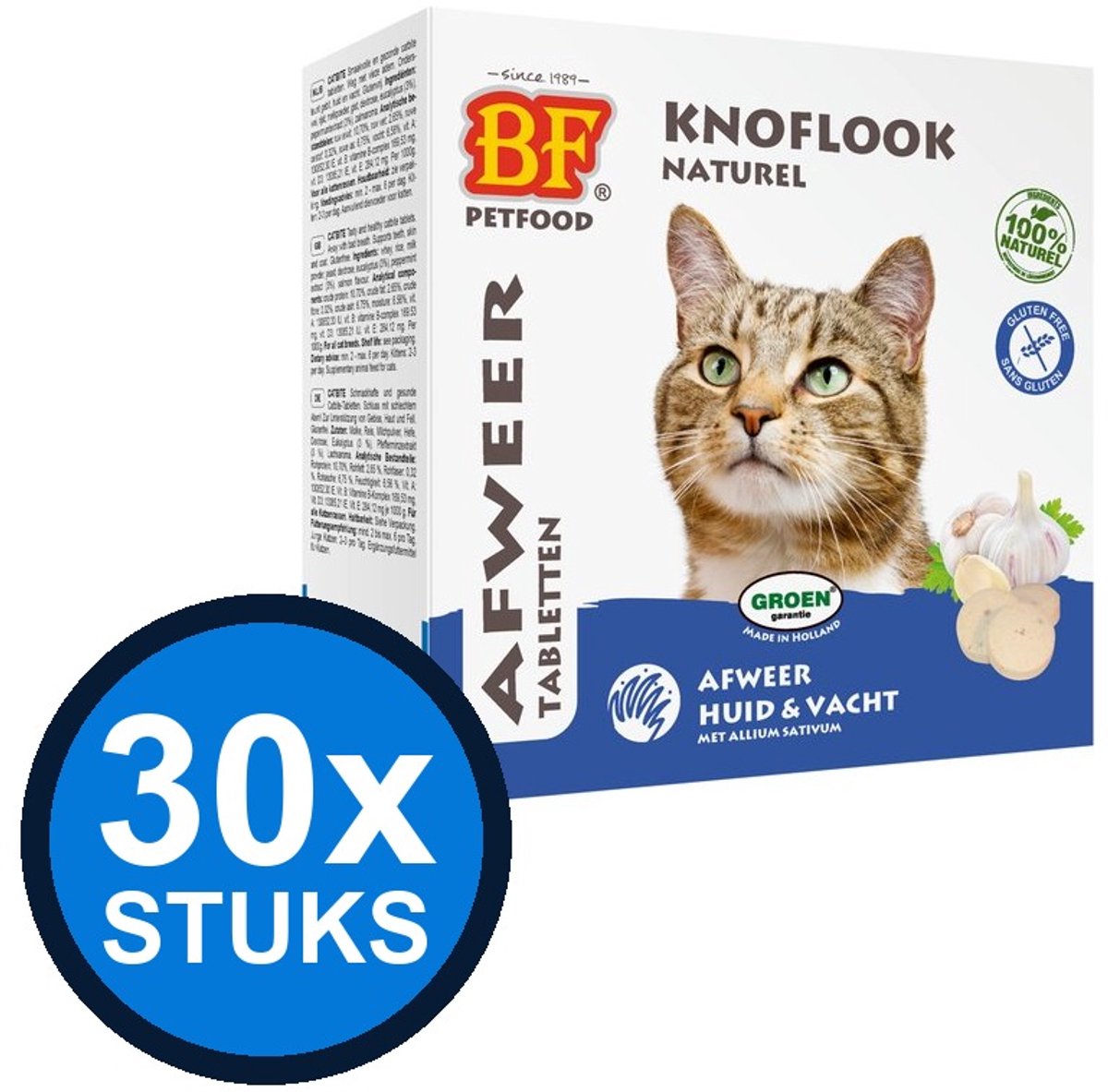 30x Biofood - Anti-vlo tabletten naturel 100st