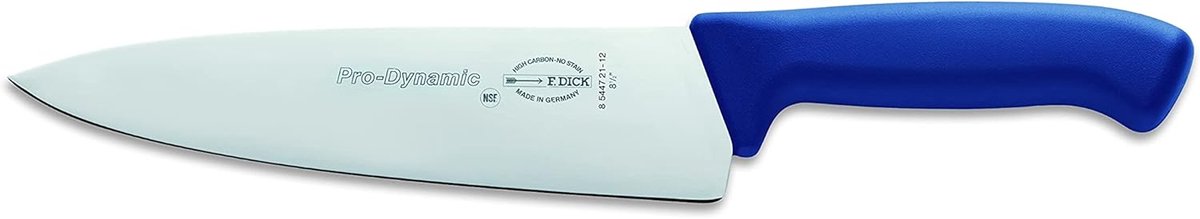 SnelShoppen - Professioneel Koksmes 21 cm - Keukenmes Blauw - X55CrMo14 Staal - Ergonomisch Handvat - Ideaal voor Groenten, Vlees en Vis
