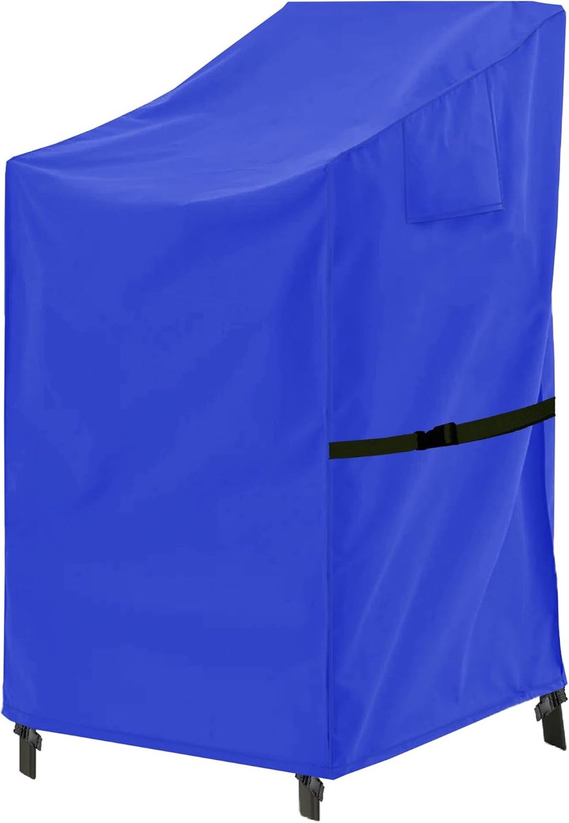 SnelShoppen - Tuinstoel Bescherming - Waterdichte Stacking Stoelcover - Winterbestendig 600D Oxford Stof - Windproof en UV-Bescherming - 71 x 91 x 80/