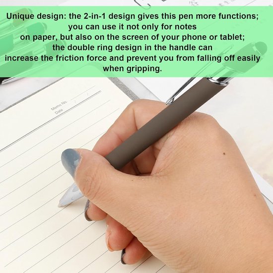 Solidchoice - Set van 16 2-in-1 Stylus en Balpen voor Universeel Gebruik — afbeelding 5