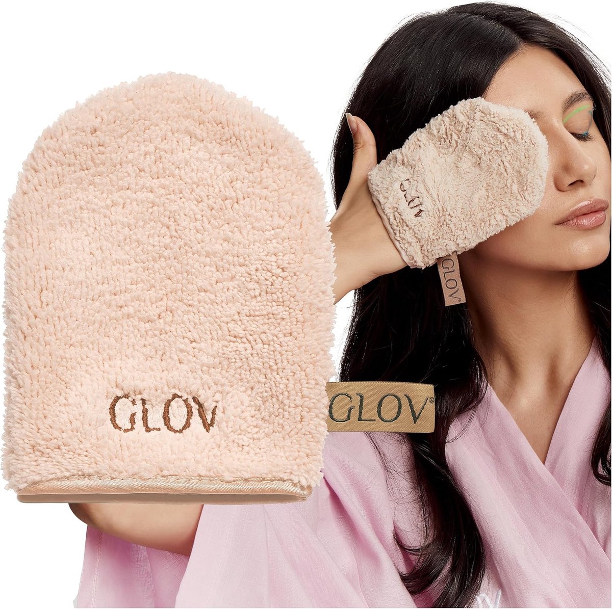 SnelShoppen - Herbruikbare Microfiber Make-up Remover Doekjes voor Gezicht en Ogen - Zacht en Milieuvriendelijk - Perfect voor Gevoelige Huid - 5 Stuk