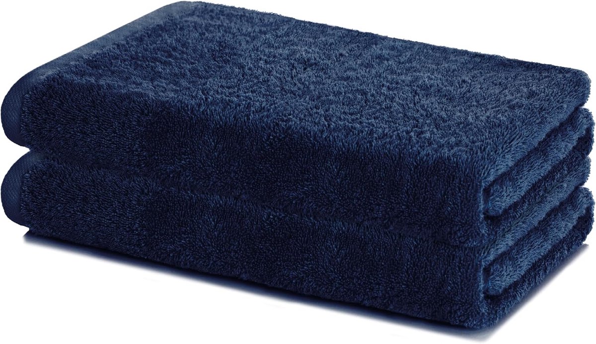 SnelShoppen - Set van 2 Douche Handdoeken 60x120 cm – Zachte en Absorberende Badhanddoeken – 100% Katoen – Oeko-Tex 100 – Met Terry Structuur – Wasbaa