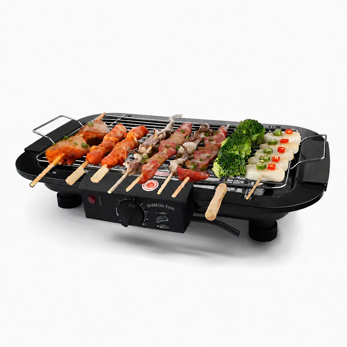 Elektrische grill – 2000W Tafelgrill met Thermostaat & Uitneembare Onderdelen – Draagbaar 