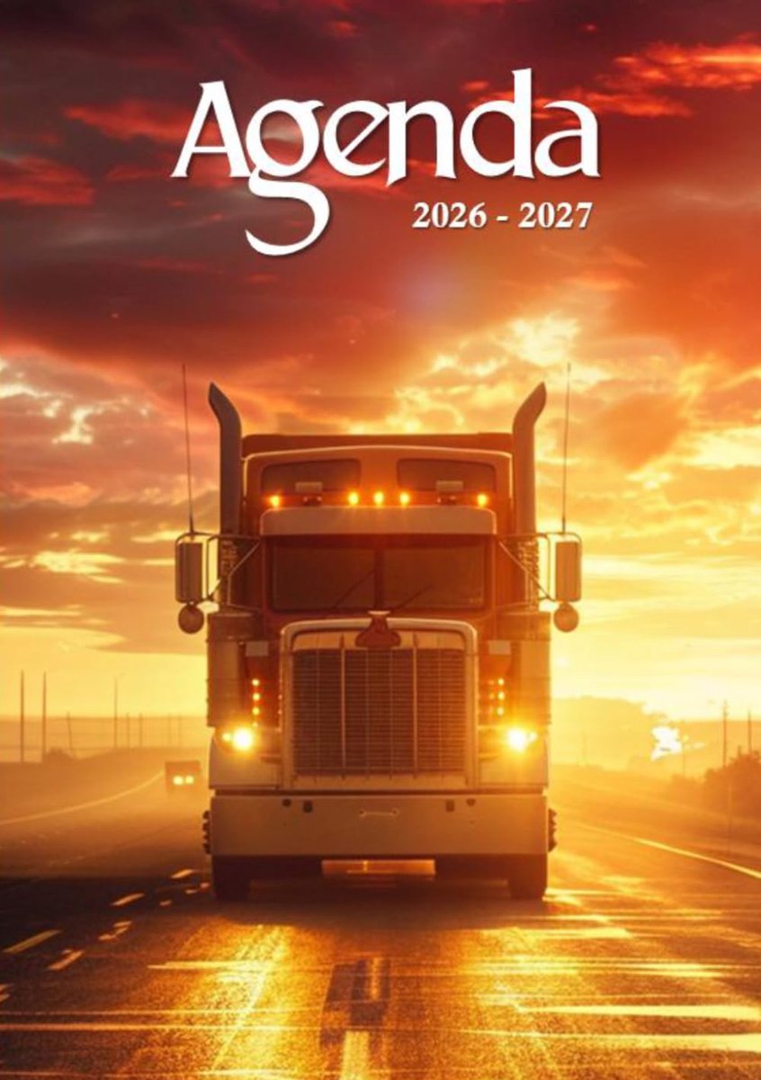 SnelShoppen - Agenda Scolaire 2026-2027 | Dagelijkse Planner A5 | 1 Dag per Pagina met Uren | Camion Design | Perfect voor Studenten en Schoolgebruik