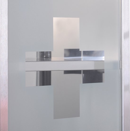 COVREO Medicijnkast 25 x 12 x 48 cm - zilverkleurig roestvrij staal, afsluitbaar met 3 vakken