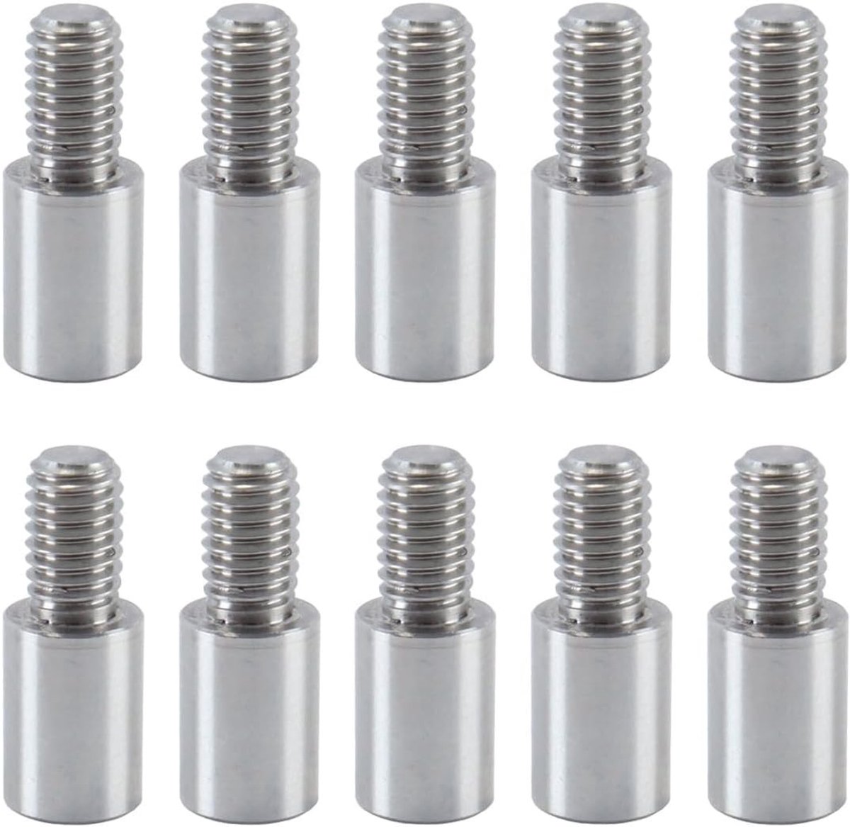 Verlengschroeven M5 x 10 mm voor scrapbook en fotoalbums, 10 stuks roestvrijstaal, ideaal voor navulbare albums en creatieve projecten